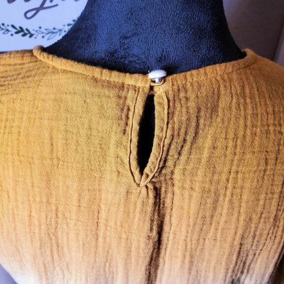 Universal Thread Women's 3/4 Sleeve Tie Dye Ombre Gauze Midi Dress Size Med - Picture 8 of 12